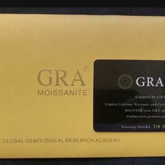 Natural Moissanite Solid 925 Sterling Silver Ring - Picture 7 of 9